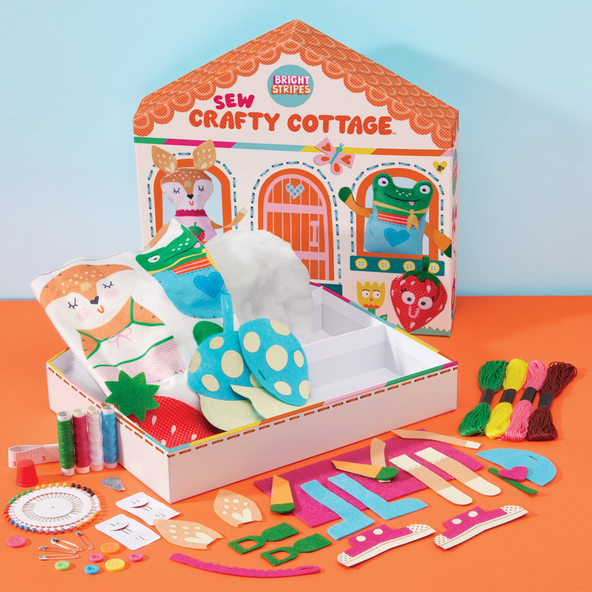 Bright Stripes Sew Crafty Cottage