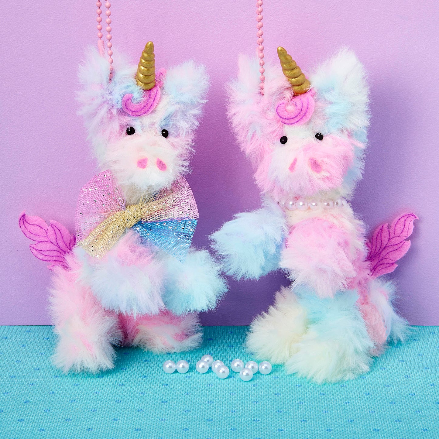 Bright Stripes DIY Chenille Cuties- Unicorns