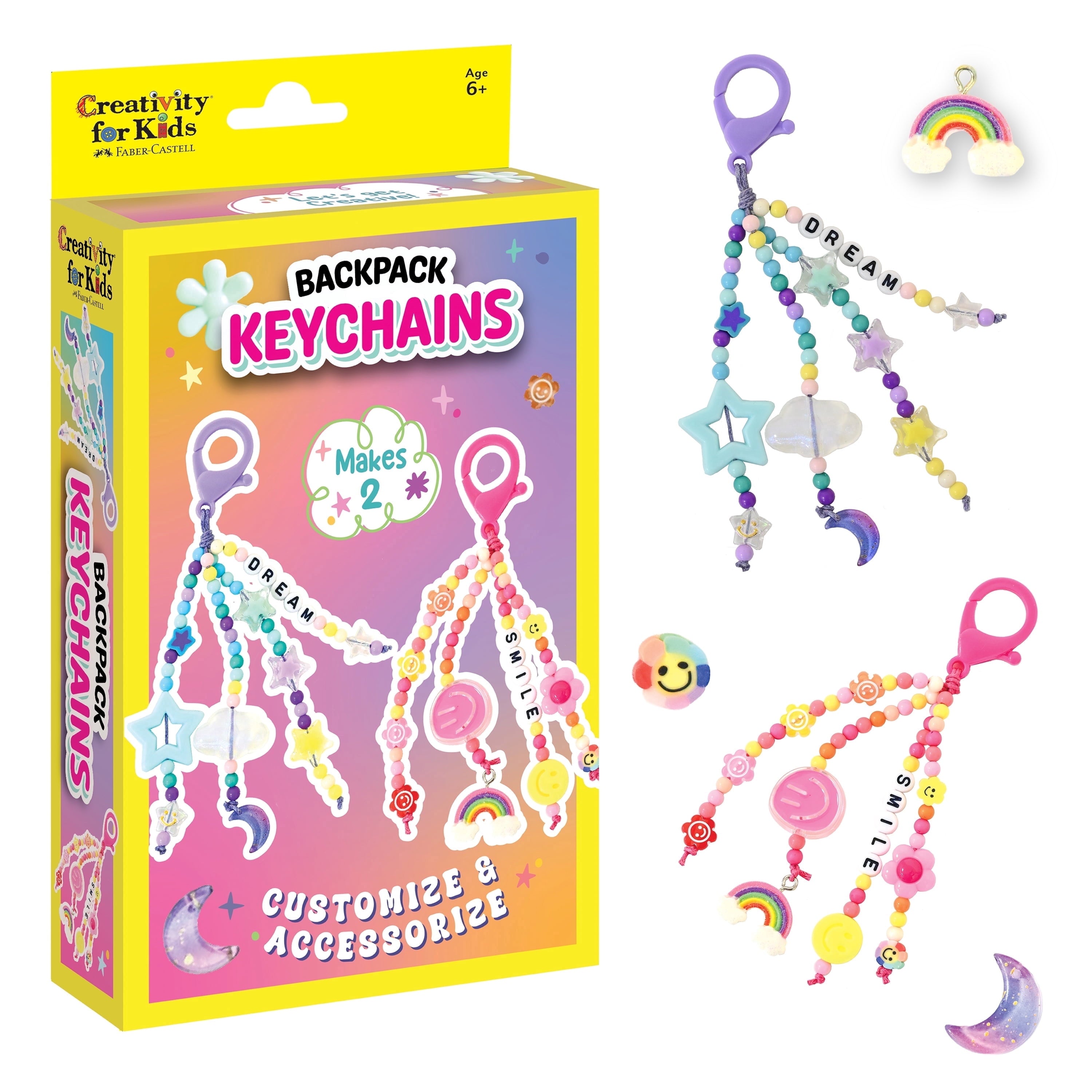 Back Pac Kwith Keychains Creativity for Kids Backpack Keychains Mini Kit – TimbukToys