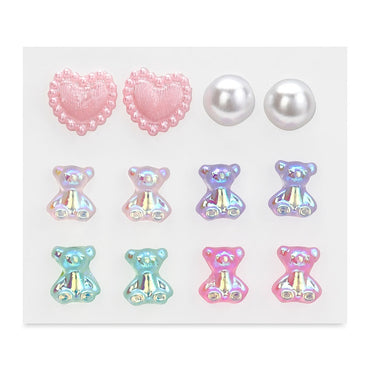 Iscream Beary Sweet Stick On Earrings