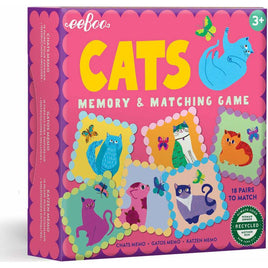 Cats Little Square Memory Game | eeboo  |  lgcat