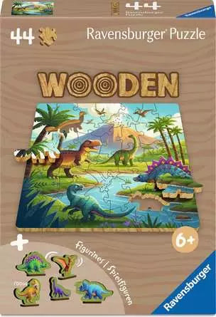 Ravensburger Wooden Dinosaurs 44pc Puzzle