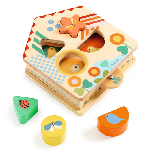 Djeco Cachaboom DJ06367 Wooden Shape Sorter