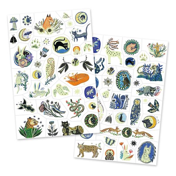 Djeco Nighttime Reflections Tattoo Sheets