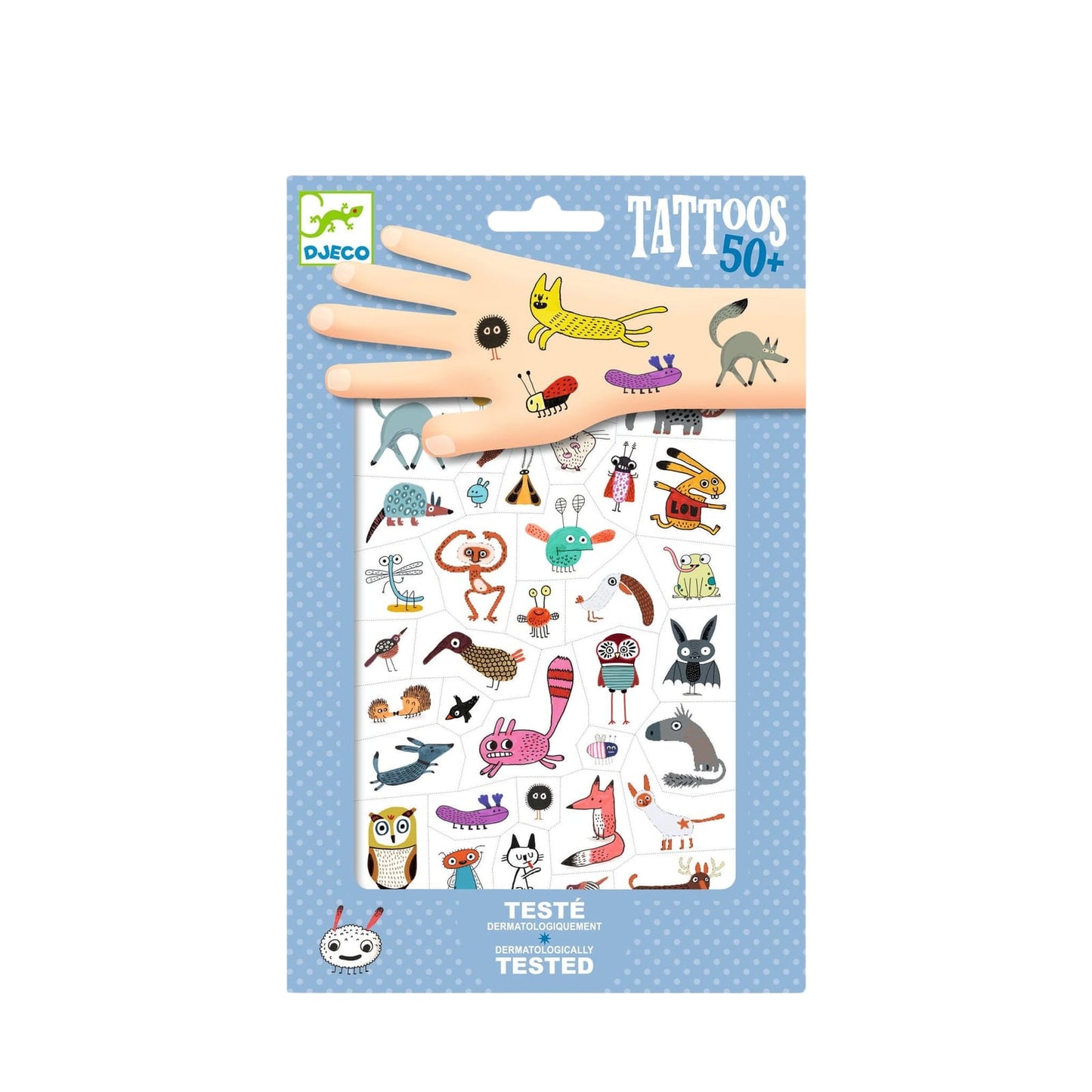 Djeco 50 Tattoos Little Critters Temporary Tattoos