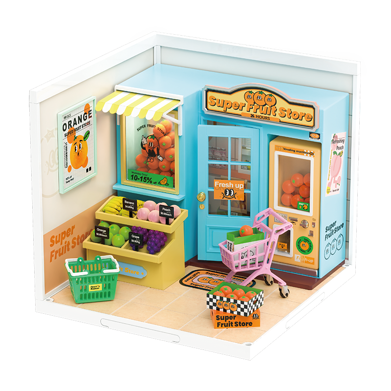 Robotime Rolife Daily VC Fruit Store DIY Miniature House