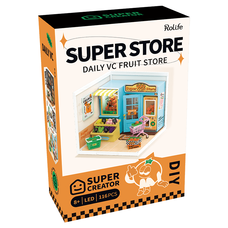 Robotime Rolife Daily VC Fruit Store DIY Miniature House