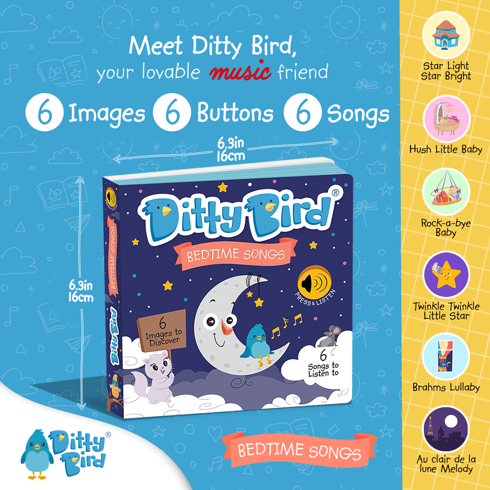 Ditty Bird Books Bedtime Songs