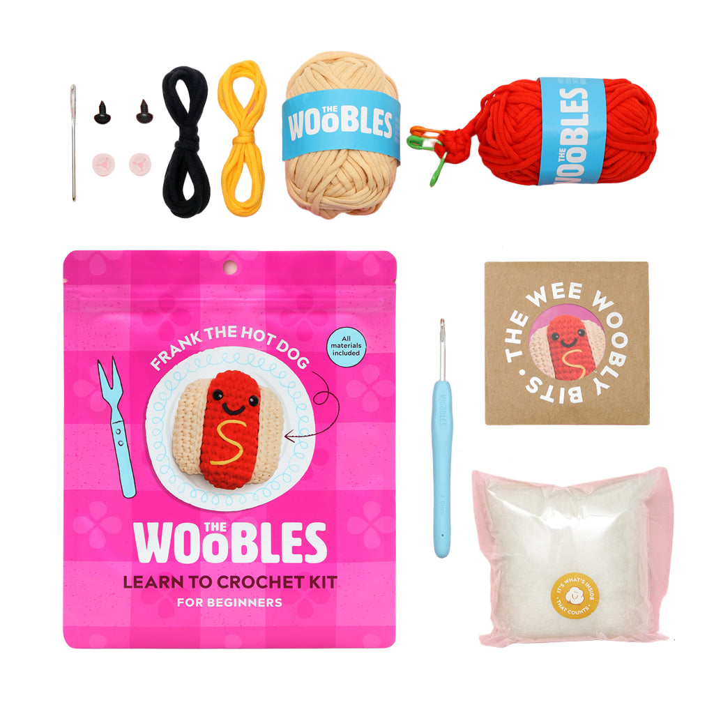 Woobles Frank the Hot Dog Crochet Kit – TimbukToys