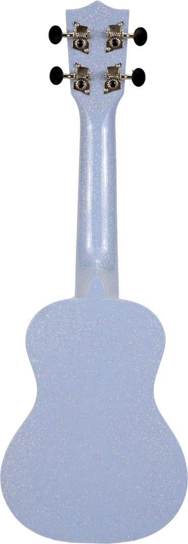 Amahi Moonbeam Blue Glitter Ukulele, Soprano (Gloss Finish)