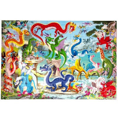 Eeboo Love of Dragons 100 Piece Puzzle
