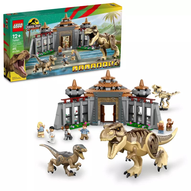 Figurines type lego dinosaure 2 Velociraptor Jurassic Park