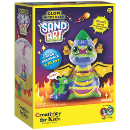 Glow In The Dark Sand Art Dragon | 6393000 | creativity for kids