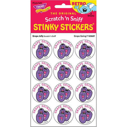 Grape Going! - Grape Jelly scent Retro Stinky Stickers