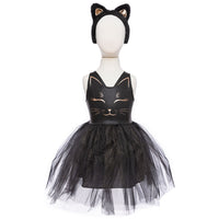 Great Pretenders Black Cat Dress & Headband, size 5/6