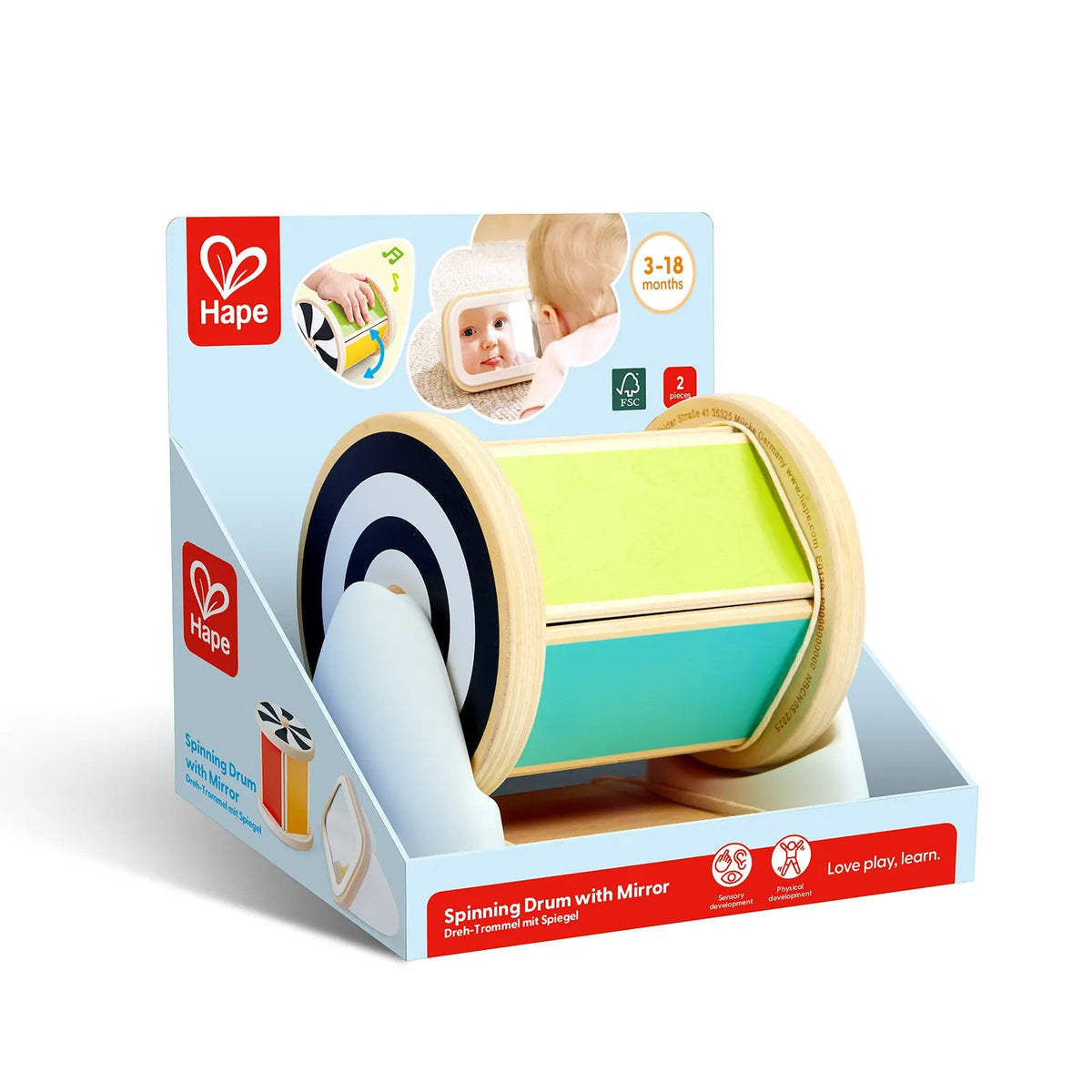 Hape Spinning Drum with Mirror