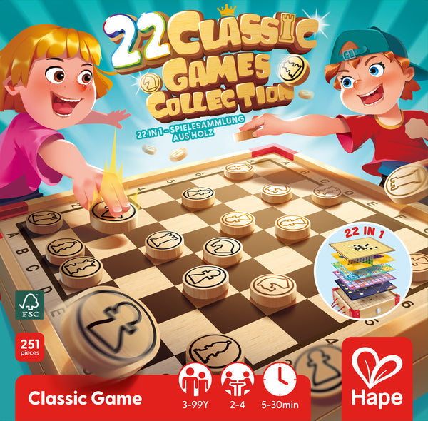 Hape 22 Classic Games Collection