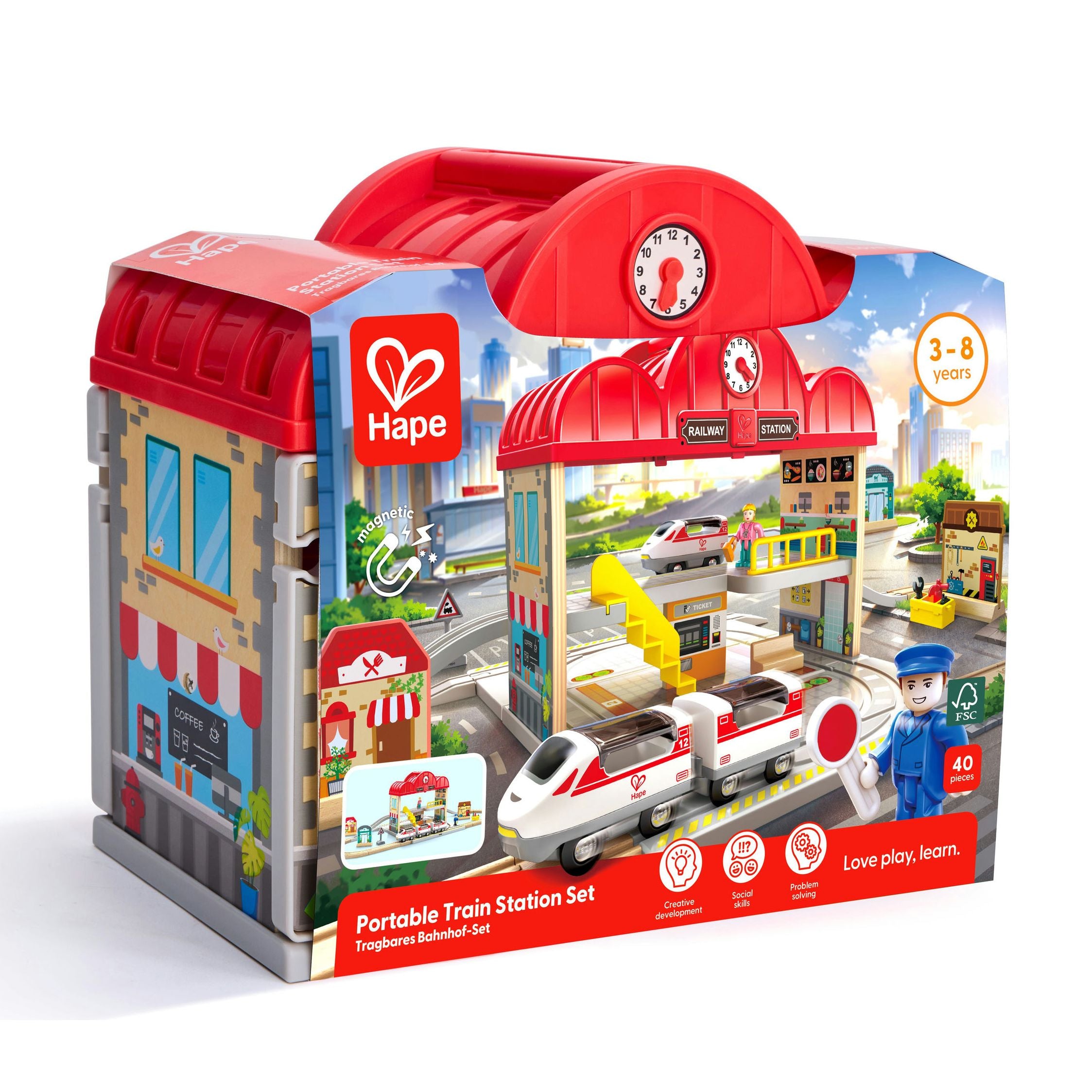 Hape Portable Train Station set