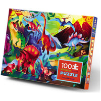 100 Pc Holographic Puzzle - Dinosaur World