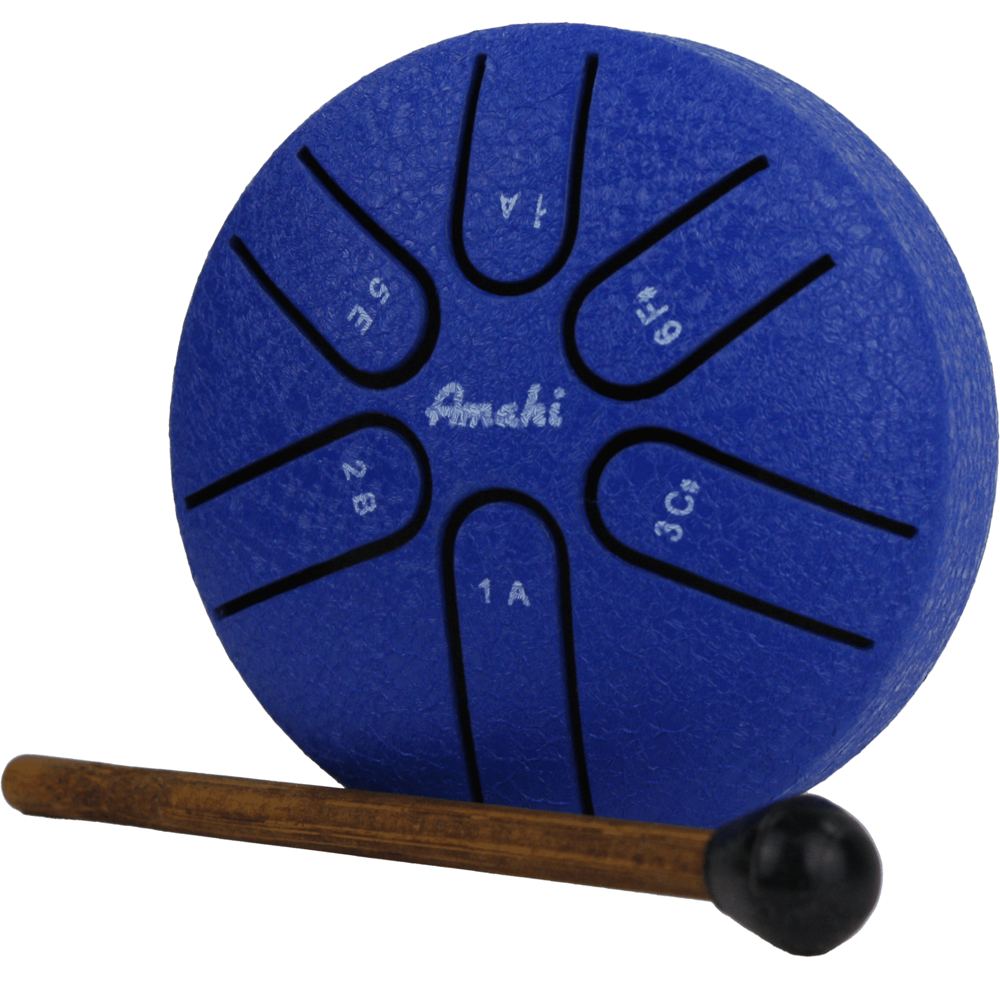Amahi Blue Steel Tongue Drum, 3″