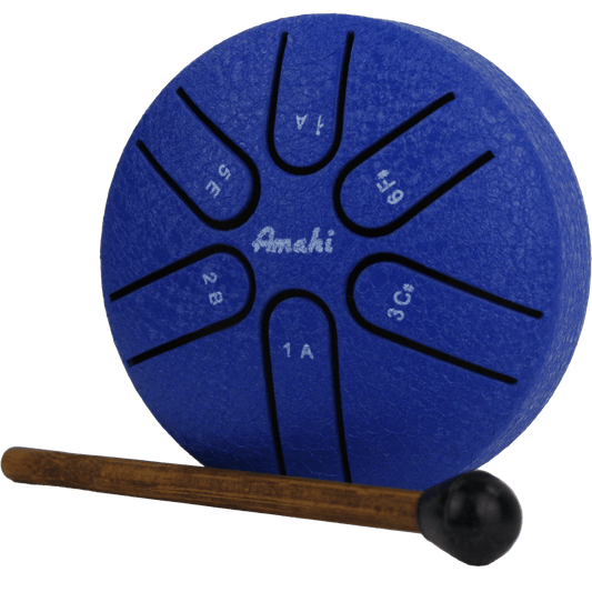 Amahi Blue Steel Tongue Drum, 3″