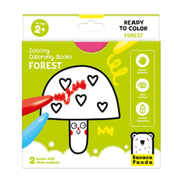 Looong Coloring Books - Ready to Color Forest | 50155 | Banana Panda