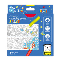 Looong Coloring Books - I Love Coloring Space | 50161 | Banana Panda