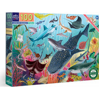 Love of Sharks 100 Piece Puzzle | PZSHK | Eeboo