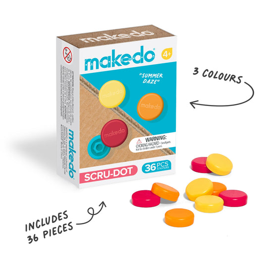 Makedo Cardboard Construction Scru-Dot Summer Daze