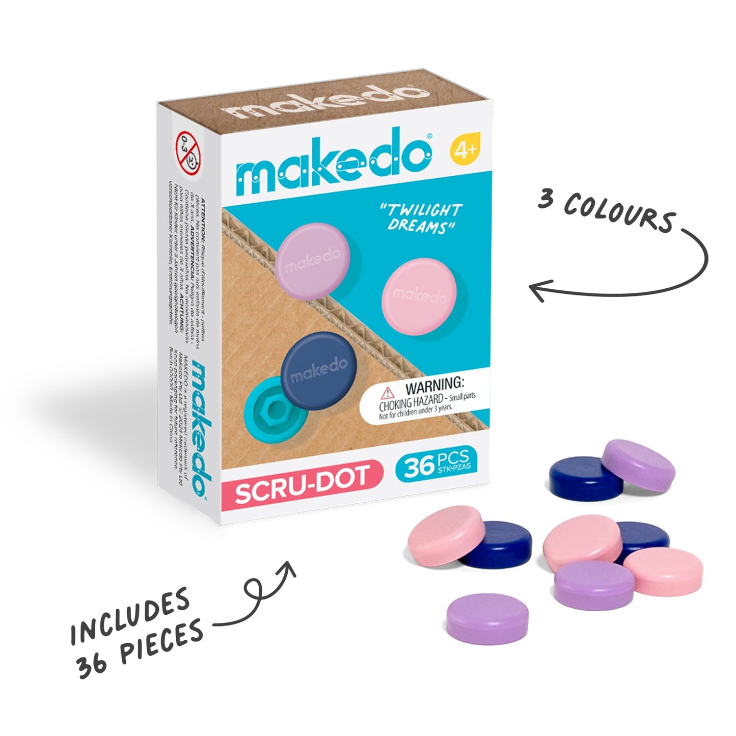 Makedo Cardboard Construction Scru-Dot Twilight Dreams