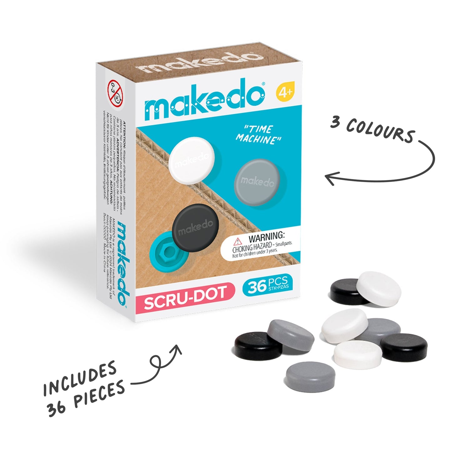 Makedo Cardboard Construction Scru-Dot Time Machine