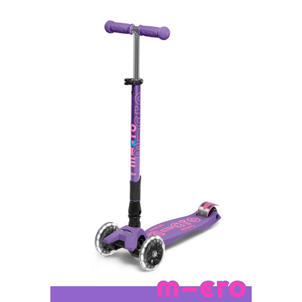 Maxi Deluxe Foldable LED - Purple | Kickboard USA | MMD100