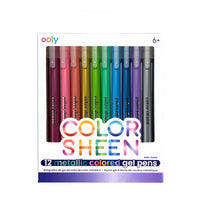 Color Sheen Metallic Colored Gel Pens - Set of 12