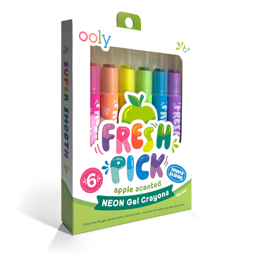 Ooly Fresh Pick 133-123 Apple Scented Gel Crayons