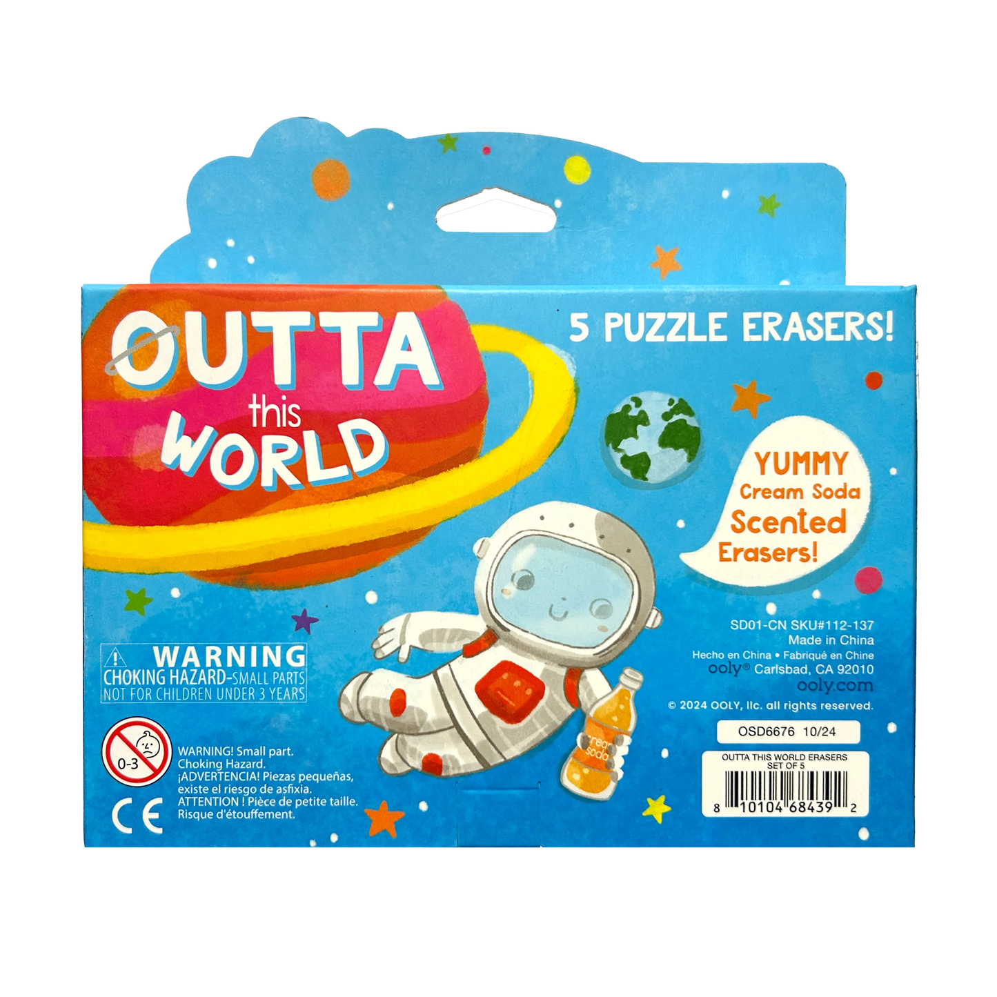 Ooly 112-137 Outta This World Scented Puzzle Erasers