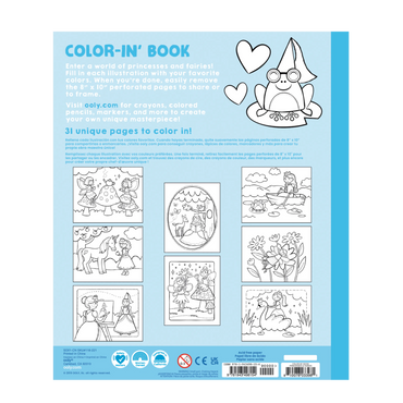 Ooly 118-221 Princesses and Fairies Coloring Book