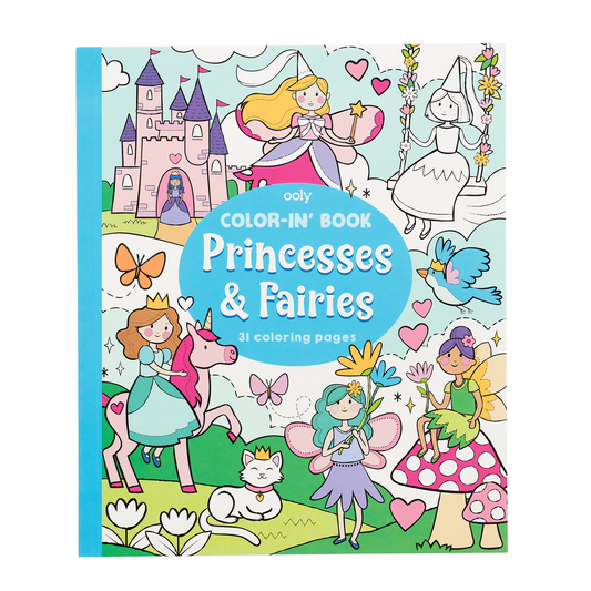 Ooly 118-221 Princesses and Fairies Coloring Book
