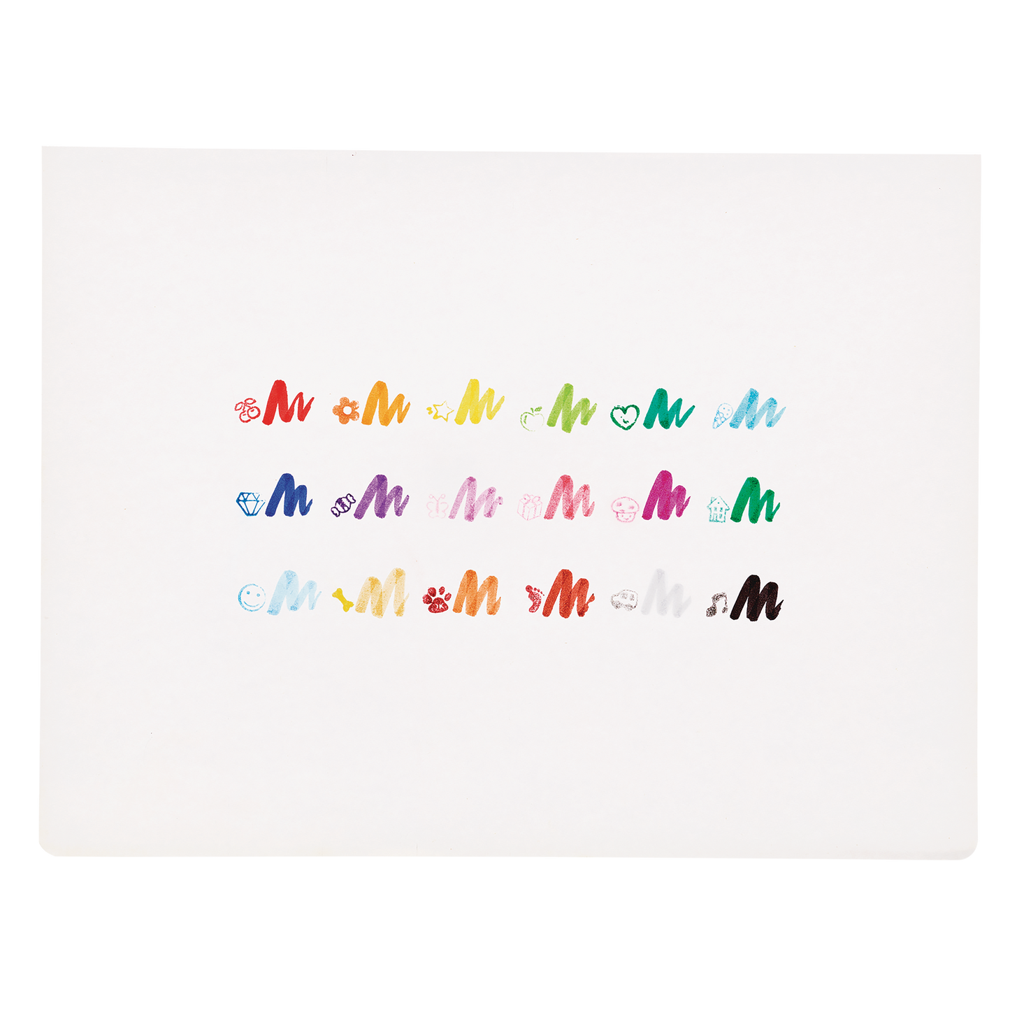 Ooly Stampables 130-122 Double-Ended Stamp & Brush Markers