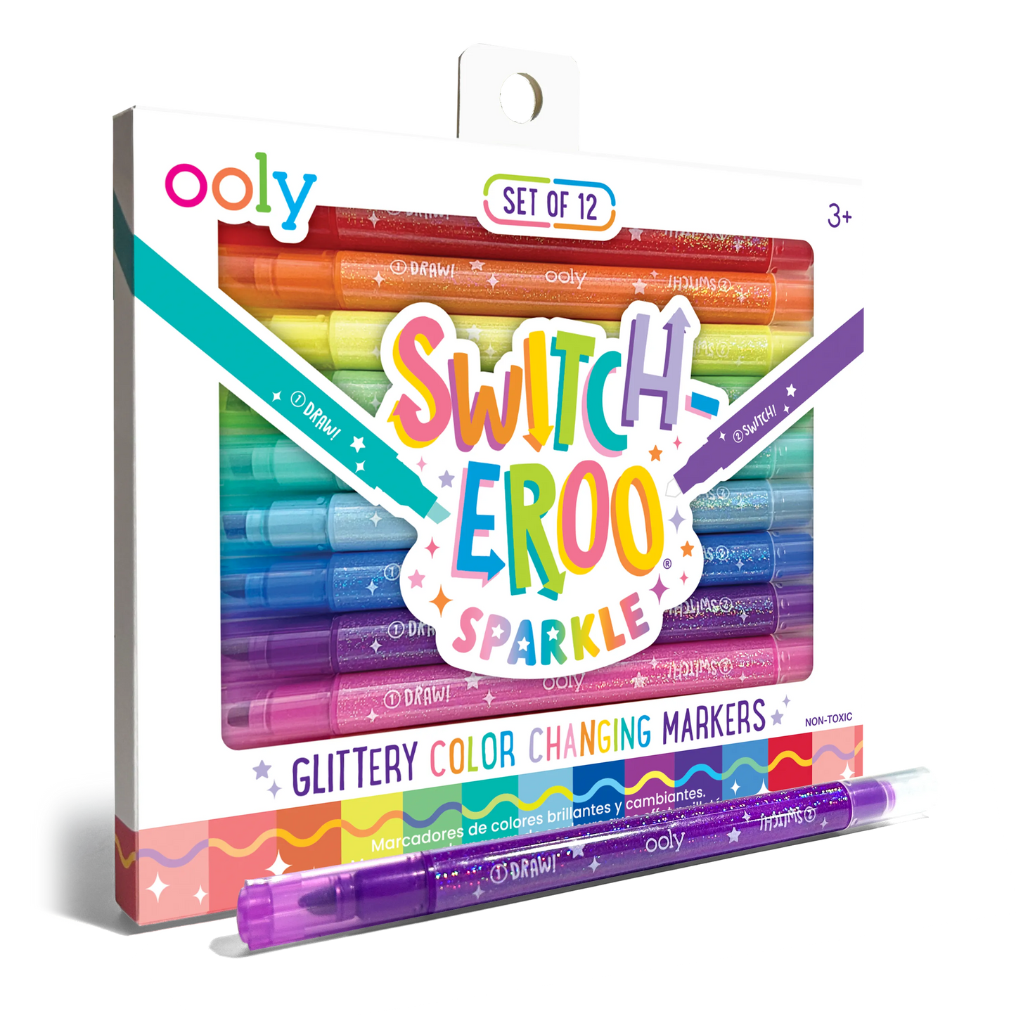 OOLY Switch-Eroo Sparkle Glittery Color Changing Markers