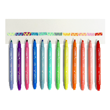 OOLY Switch-Eroo Sparkle Glittery Color Changing Markers