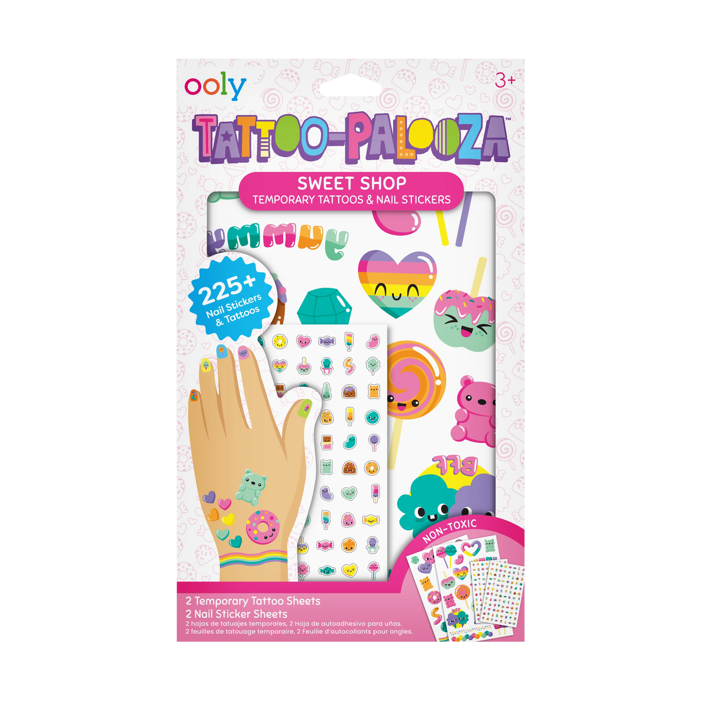 Ooly Tattoo-Palooza 176-028 Temporary Tattoos & Nail Stickers - Sweet Shop