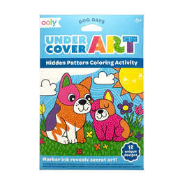 Undercover Art Hidden Pattern Coloring Activity Art Cards - Dog Days | Ooly
