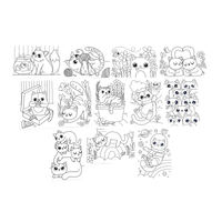 Undercover Art Hidden Pattern Coloring Activity Art Cards - Smitten Kittens