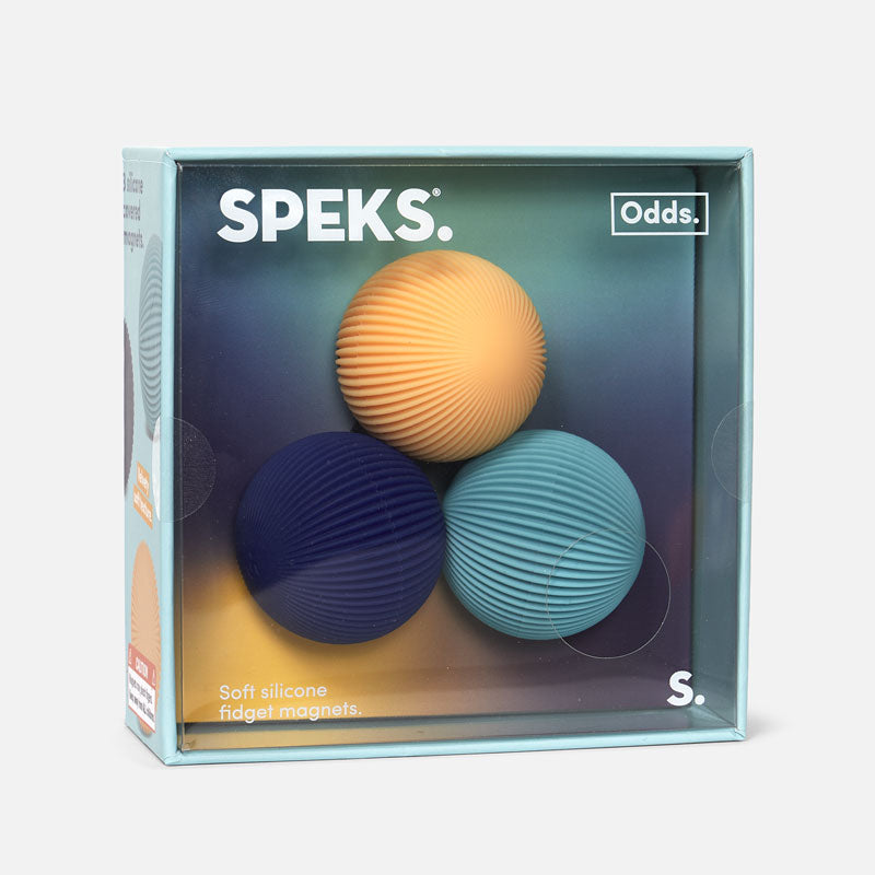 Speks Odds Silicone Magnets Blue Lines