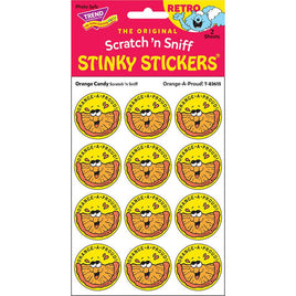 Orange-A-Proud! - Orange Candy scent Retro Stinky Stickers