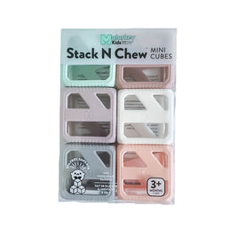 Stack N Chew Mini Cubes- Pastel | Malarkey Kids | SNC03P