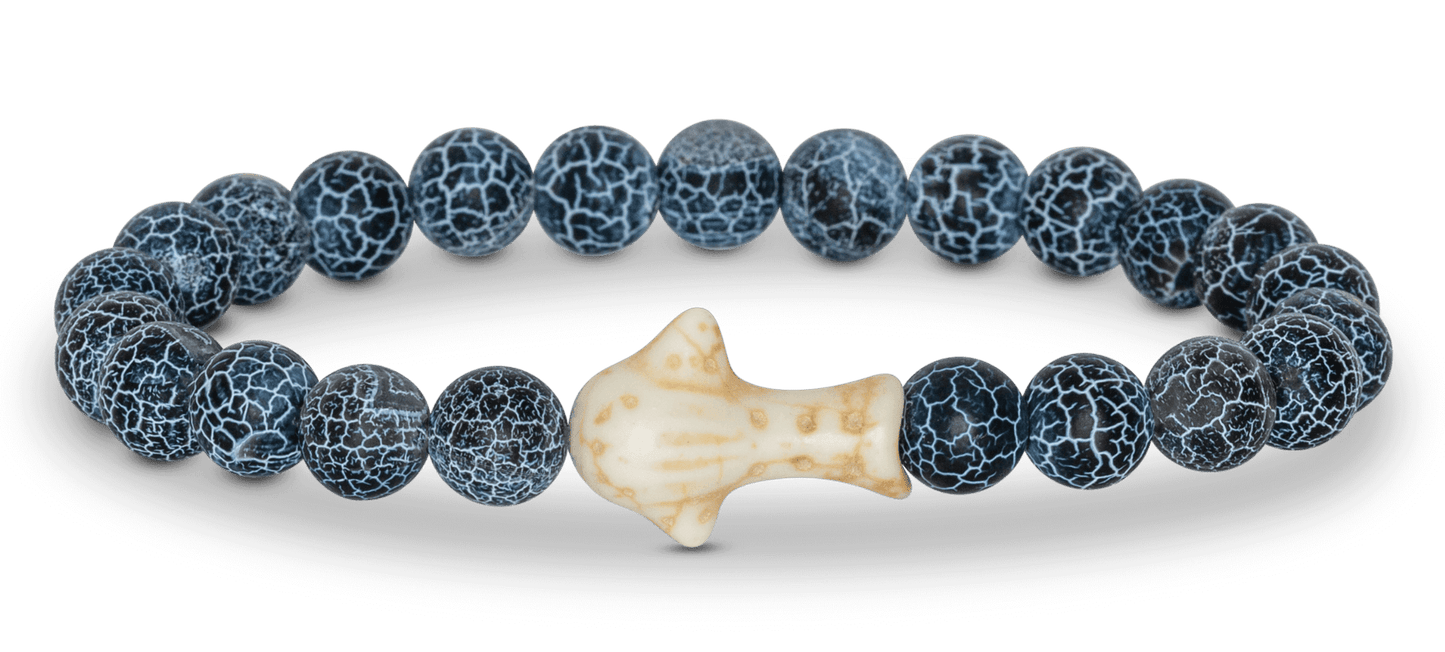 Fahlo The Quest Bracelet Whale Shark Deep Blue
