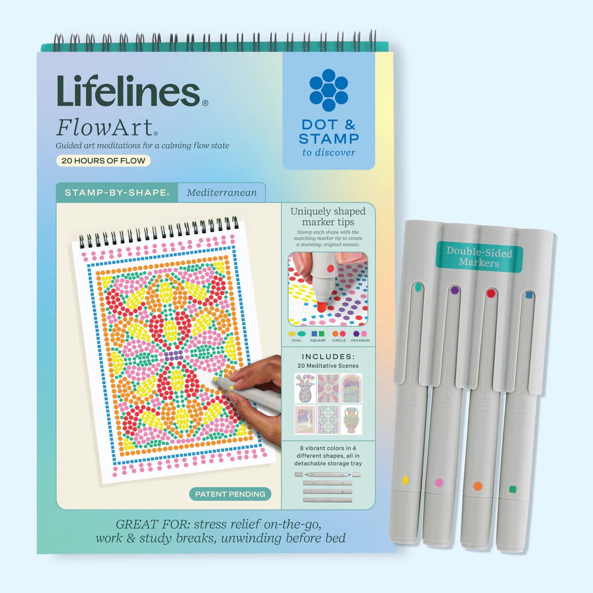 LifeLines Flowart Stamp By Shape Mediterranean