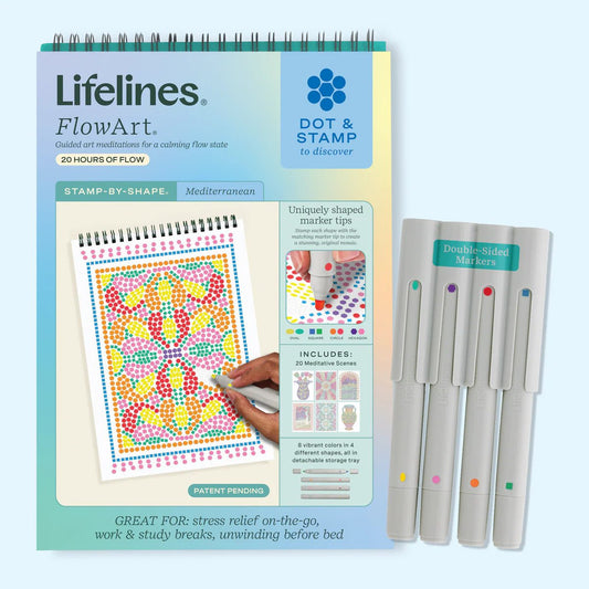 LifeLines Flowart Stamp By Shape Mediterranean