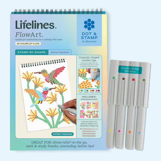 LifeLines FlowArt® - Stamp-By-Shape, Secret Garden